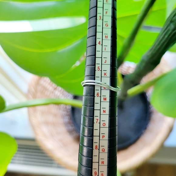 Dainty Handmade Brown Stone Wire Ring, size 5.5 - Picture 5 of 5